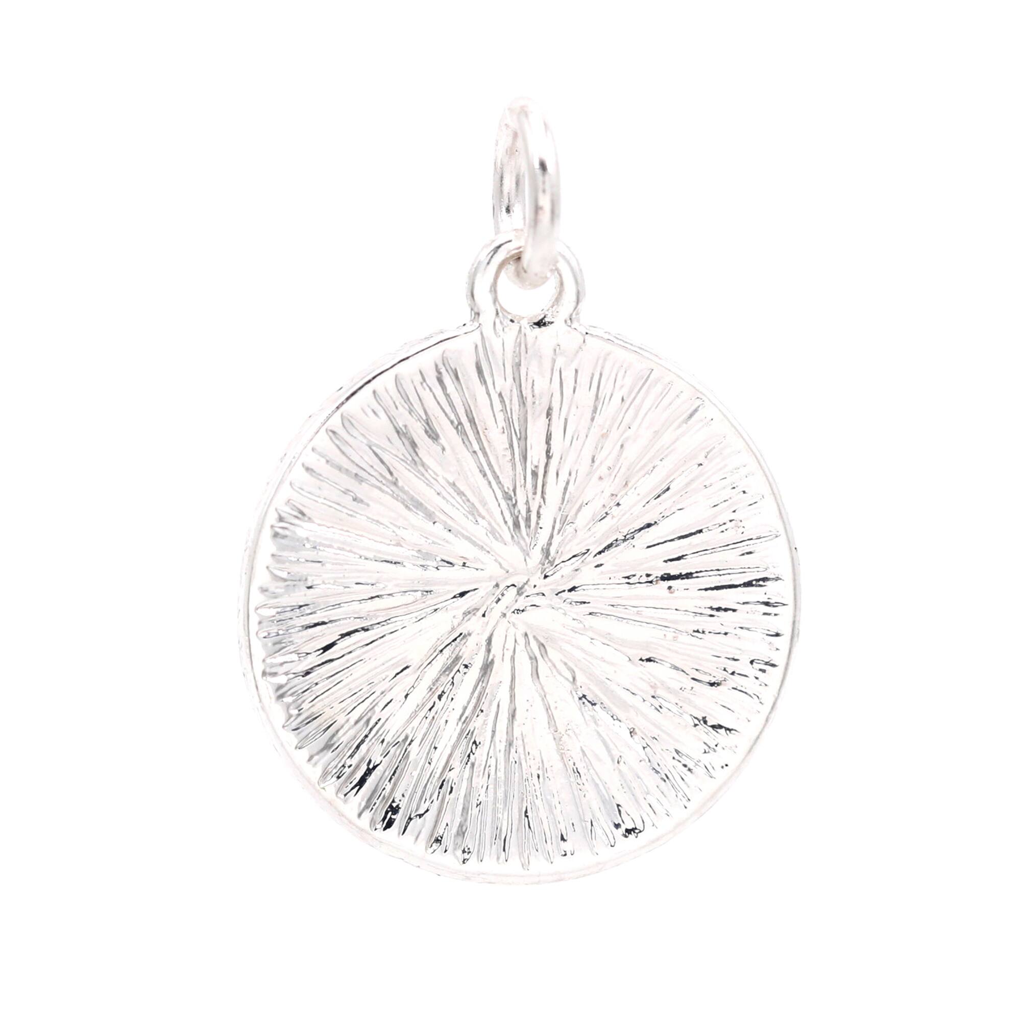Silver Plated Antique Flowers Charm by Bead Landing™